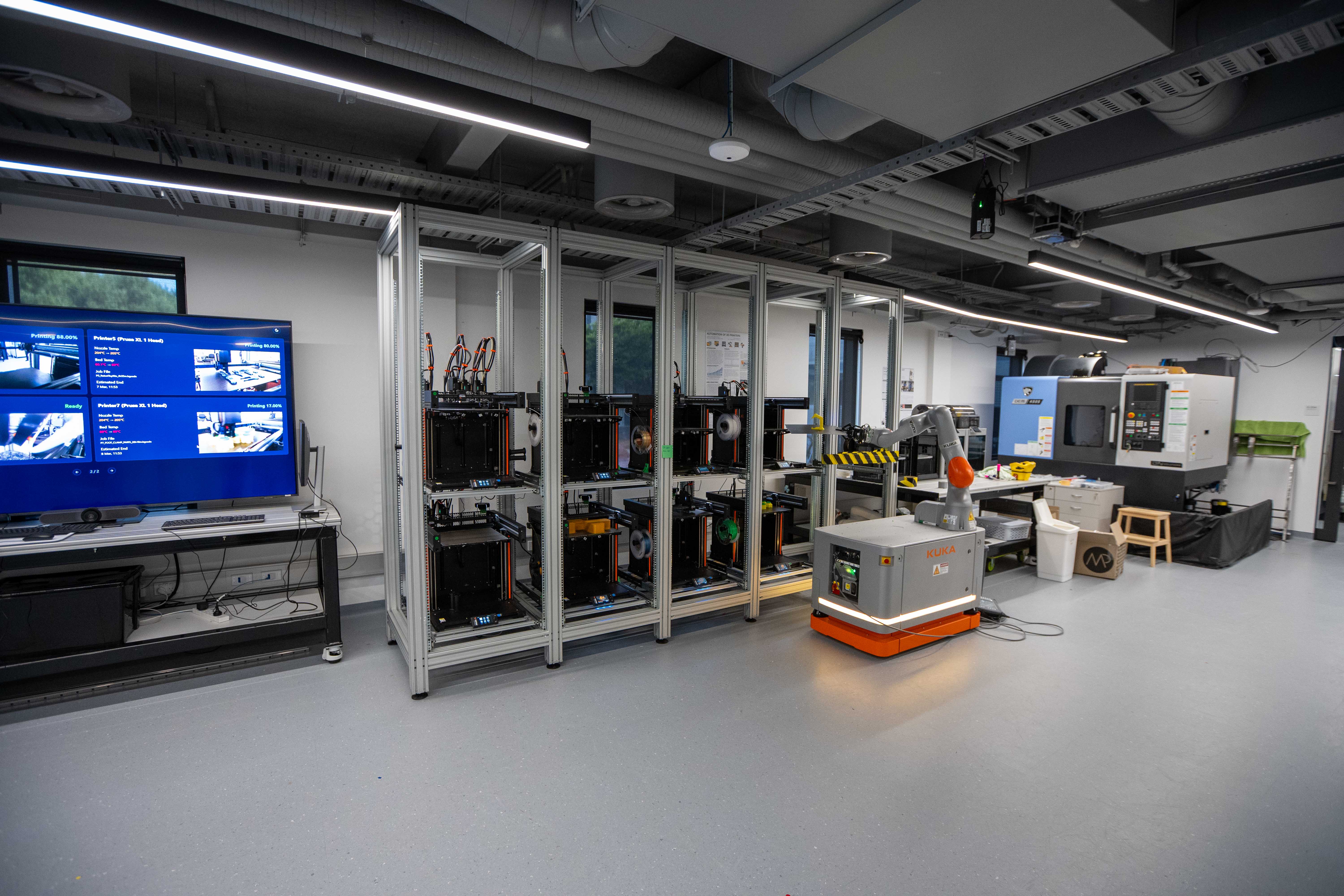 Layout of the printing service equipments